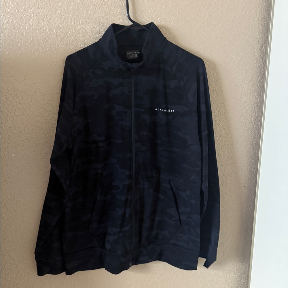 Alphalete Men's Dark Camo Track Jacket